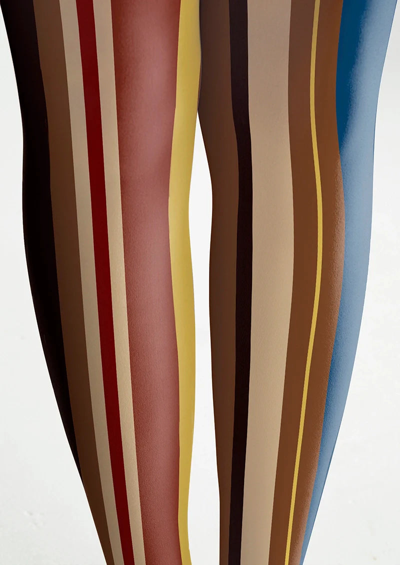 Yesterday Rhythm Retro Striped Tights Hosiery Pantyhose