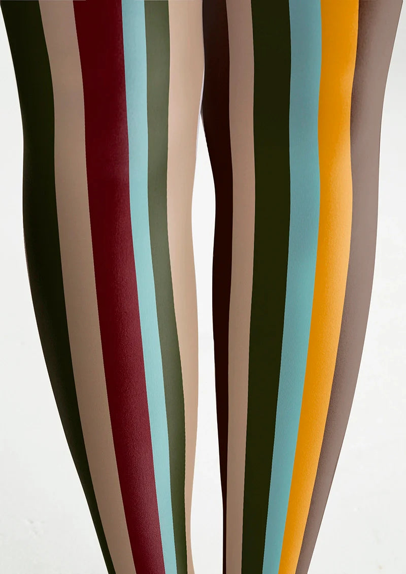 Retro Stripes Tights Hosiery Pantyhose