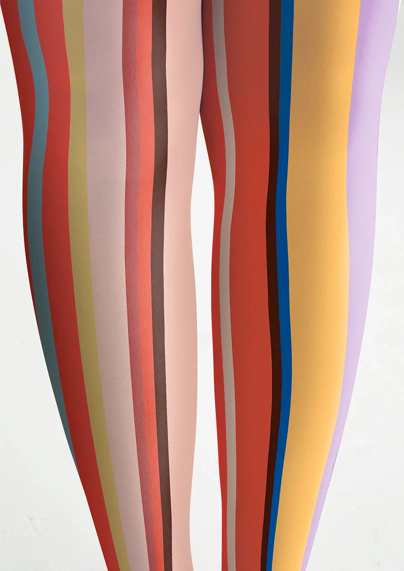 Rainbow Rhythm Striped Tights Hosiery Pantyhose
