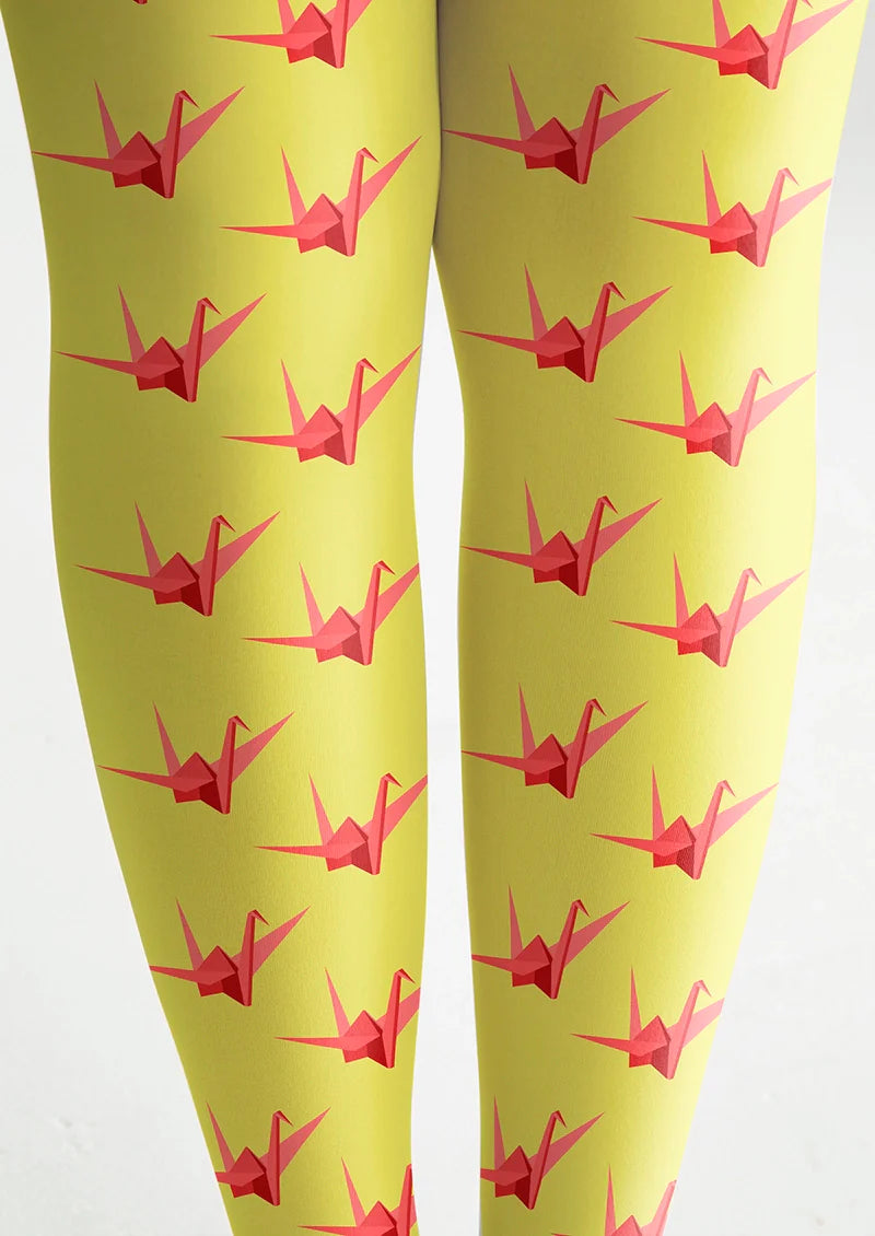 Thousand Paper Cranes Tights Hosiery Pantyhose