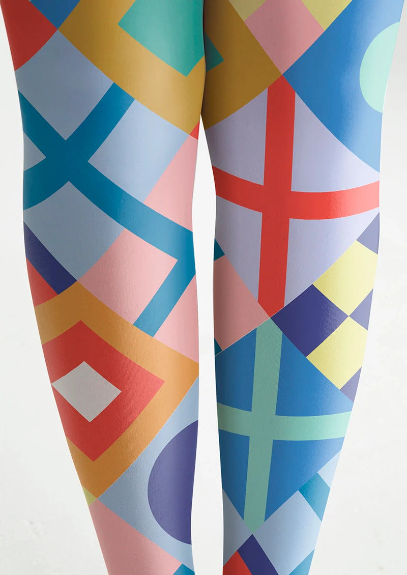 Color Structure Tights Hosiery Pantyhose