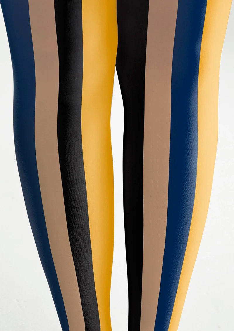 Modern Retro Striped Tights Hosiery Pantyhose