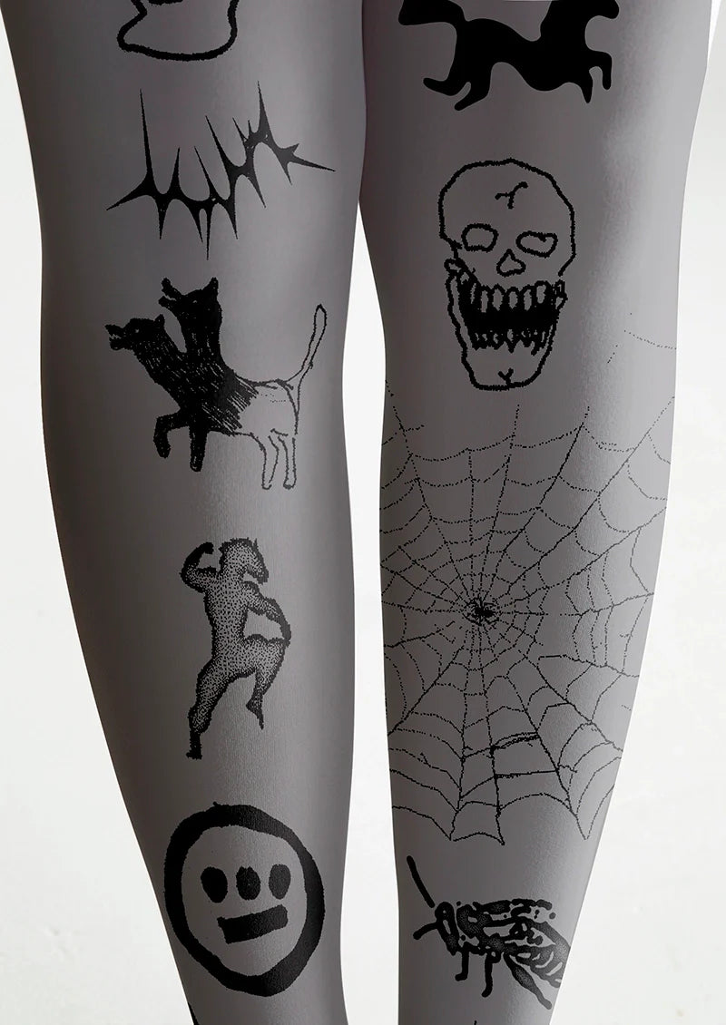 Street Skeleton Tights Hosiery Pantyhose