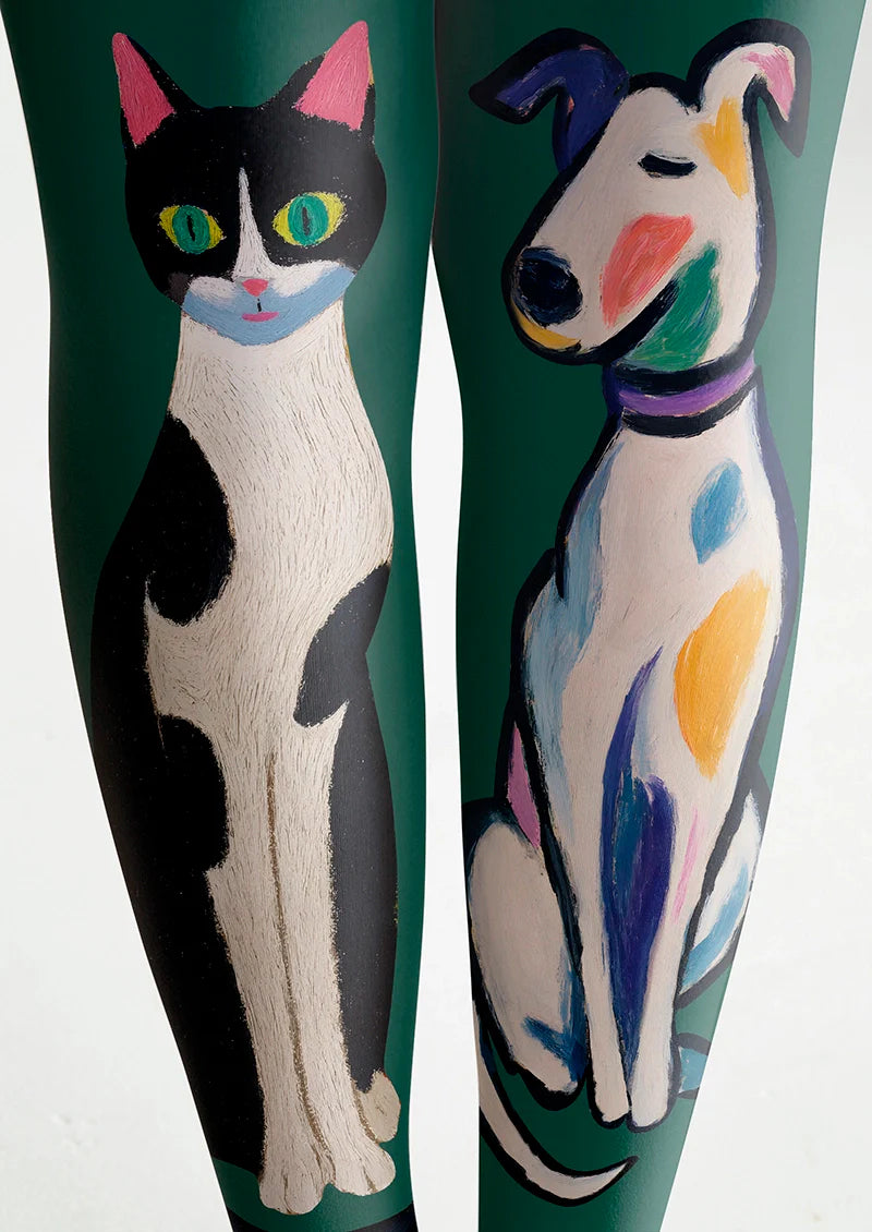 Cat & Dog Chromatic Gamut Tights Hosiery Pantyhose
