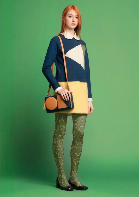 Cat Line Tights Hosiery Pantyhose