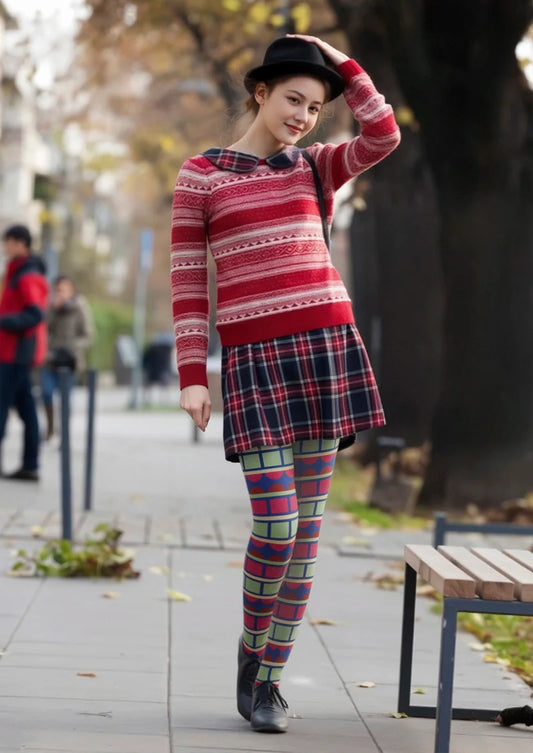 Layered Dreamscape Tights Hosiery Pantyhose