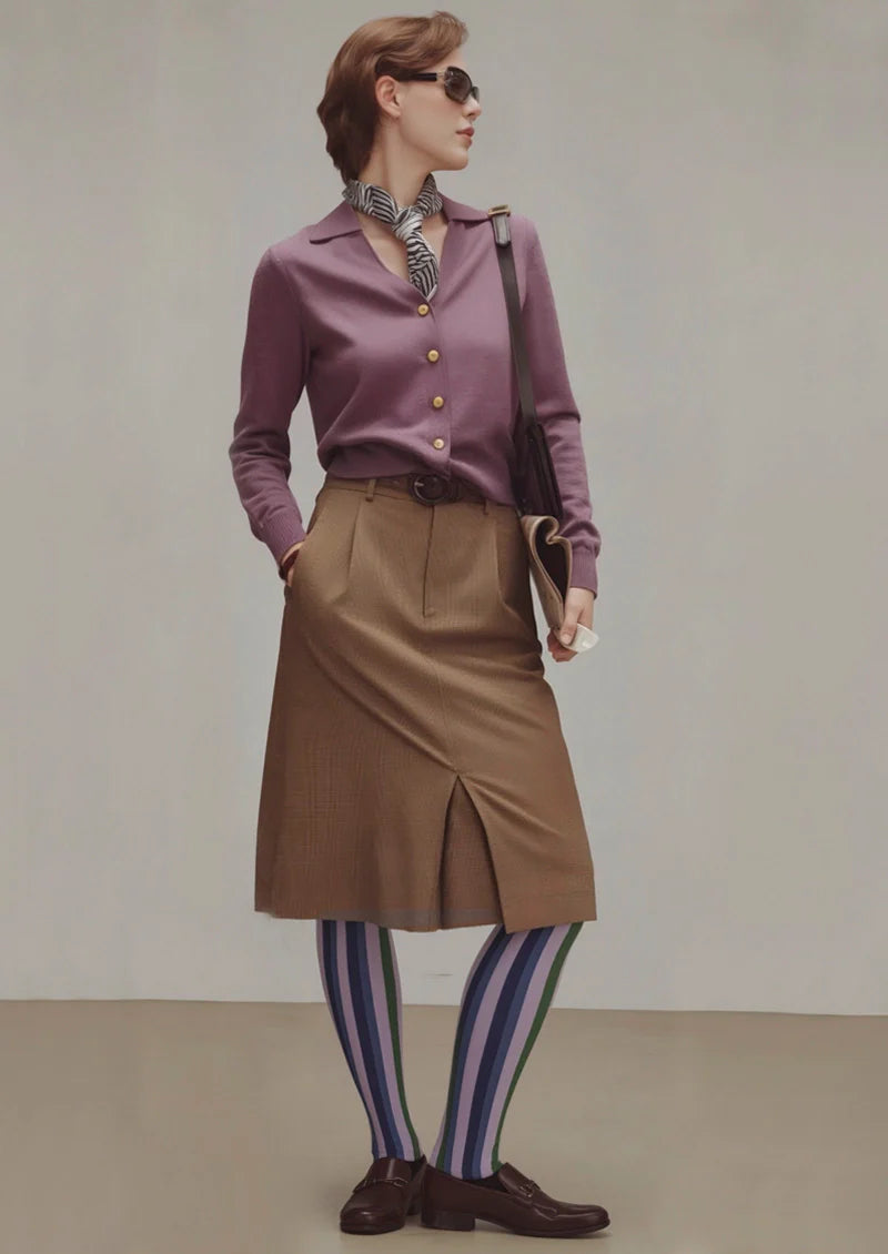 Purple stripes Tights Hosiery Pantyhose