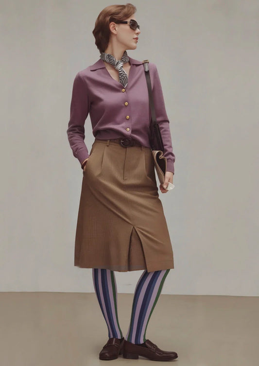 Purple stripes Tights Hosiery Pantyhose