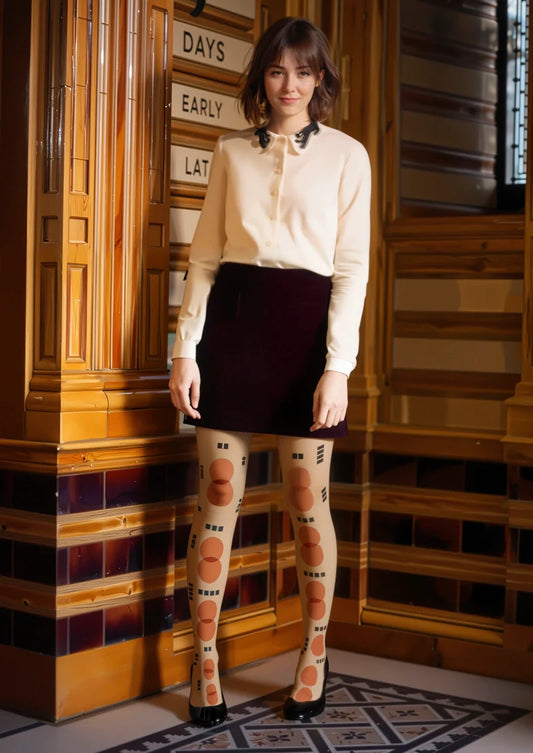 Caramel Totem Tights Hosiery Pantyhose
