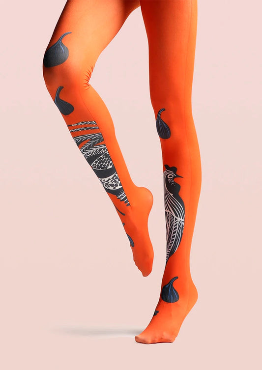 PopArt Print Tights Throwback Pantyhose/Tights [Cock crowing]