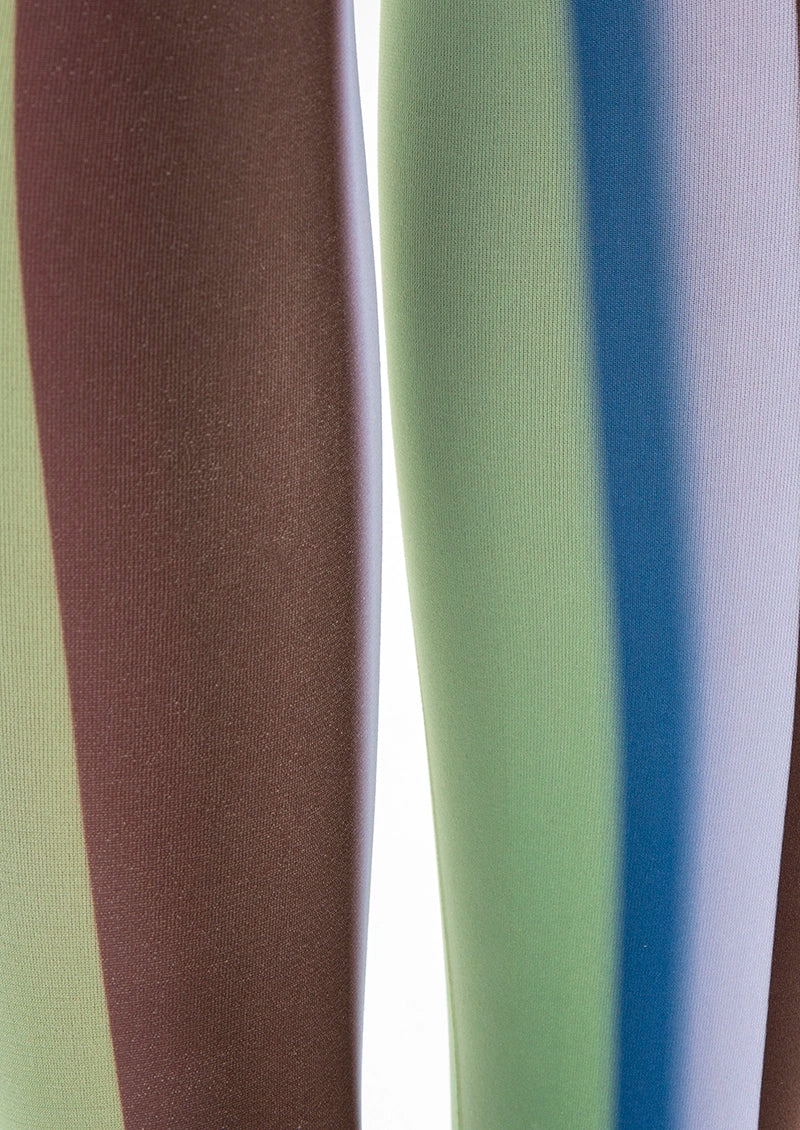 Fashion Printed Tights Personality Pantyhose/Tights [Greenish Stripe]