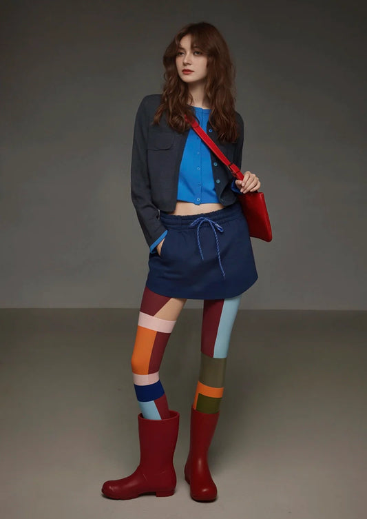 Chromatic Shadow Blocks Tights Hosiery Pantyhose