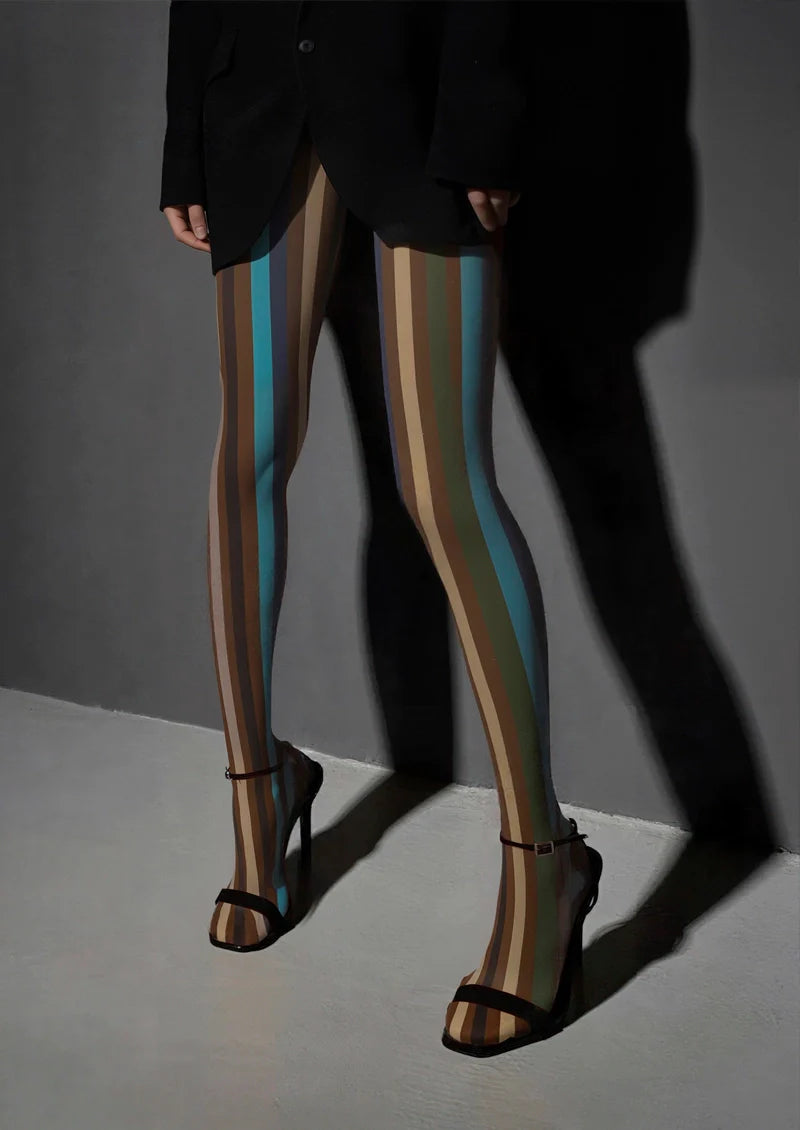 Dust Light Stripes Tights Hosiery Pantyhose