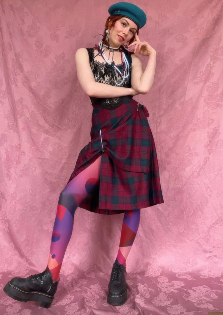 Cyberpunk Combustion Space  Print Tights Hosiery Pantyhose