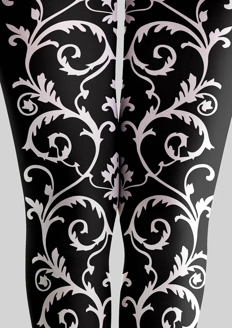 Baroque Bloom Tights Hosiery Pantyhose