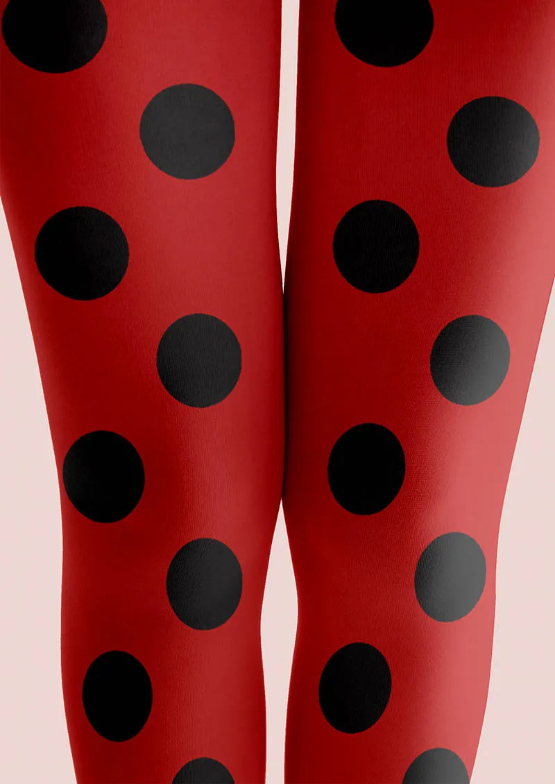 Red Dots Tights Hosiery Pantyhose