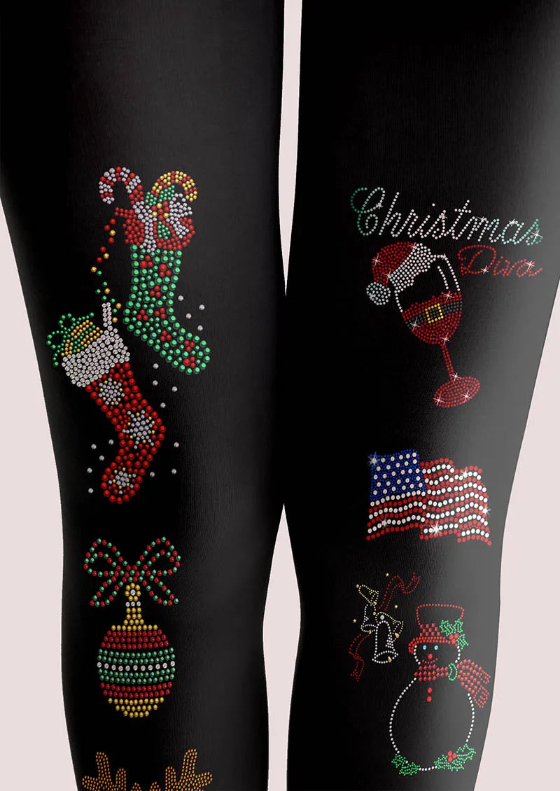 Christmas Fun Party Tights Hosiery Pantyhose