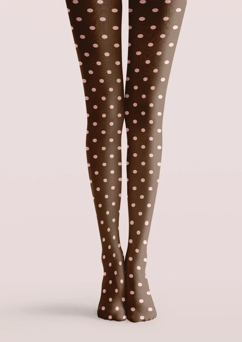 Cocoa Dots Tights Hosiery Pantyhose