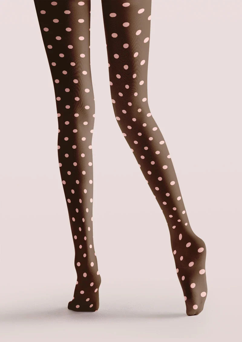 Cocoa Dots Tights Hosiery Pantyhose