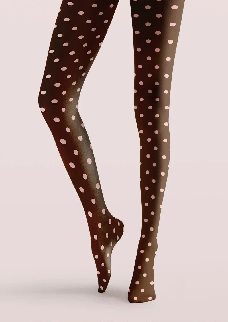 Cocoa Dots Tights Hosiery Pantyhose
