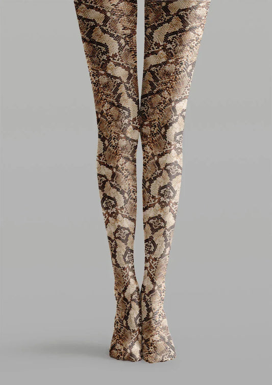 Snake Print Tights Hosiery Pantyhose