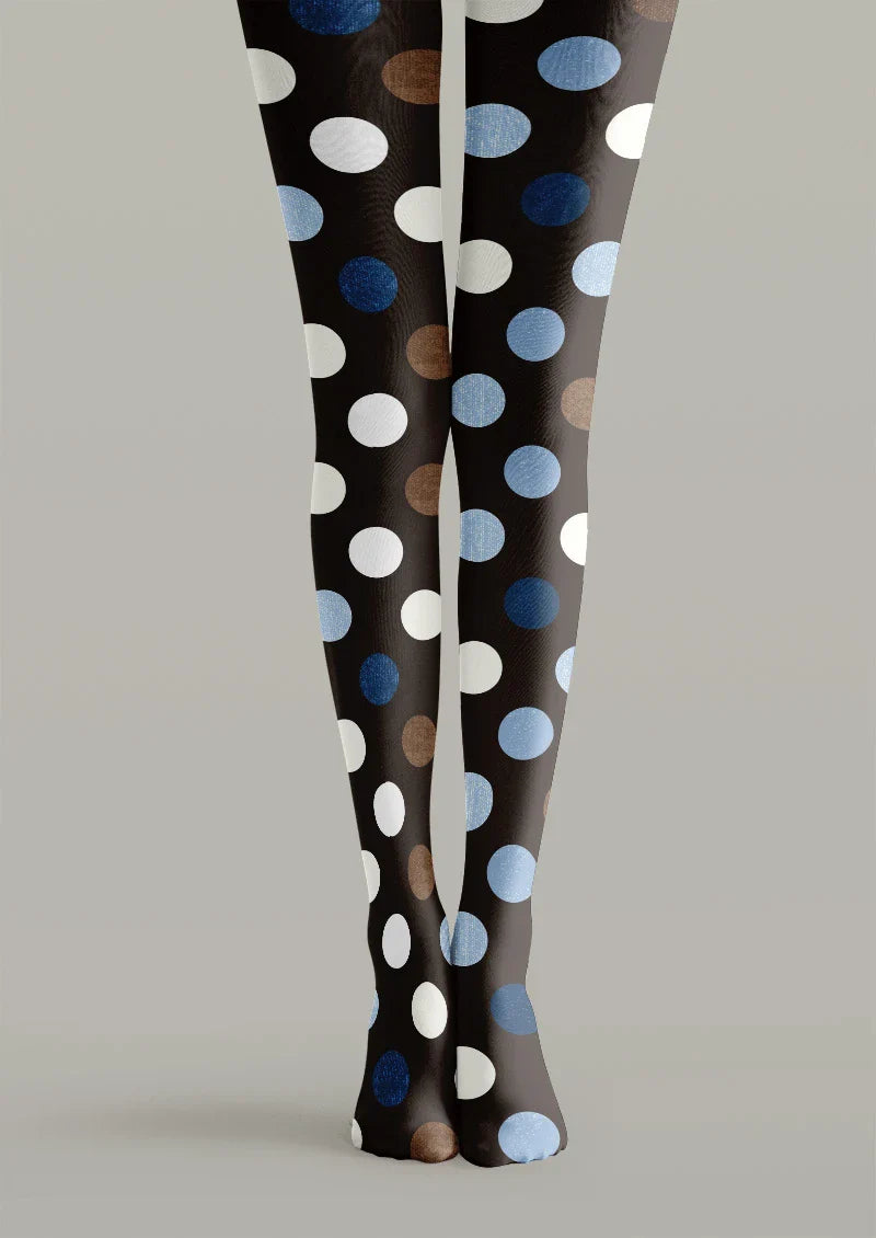 Retro Dot Mix Tights Hosiery Pantyhose