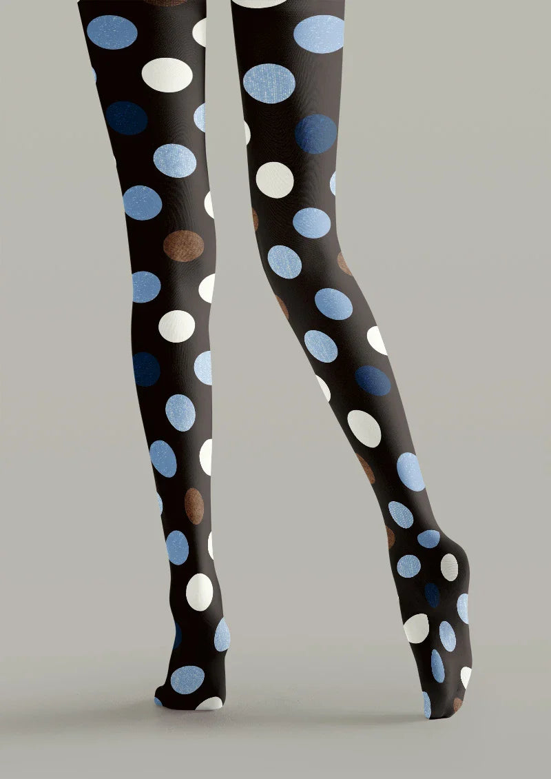 Retro Dot Mix Tights Hosiery Pantyhose