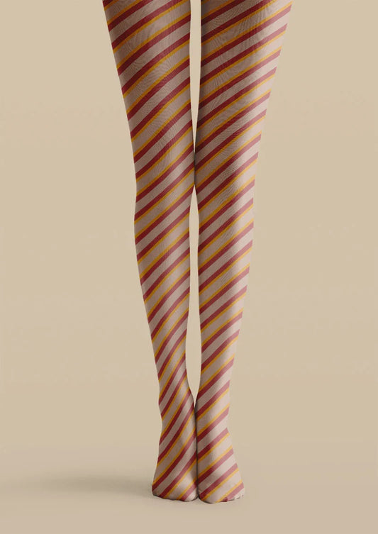 Candy Stripe Tights Hosiery Pantyhose