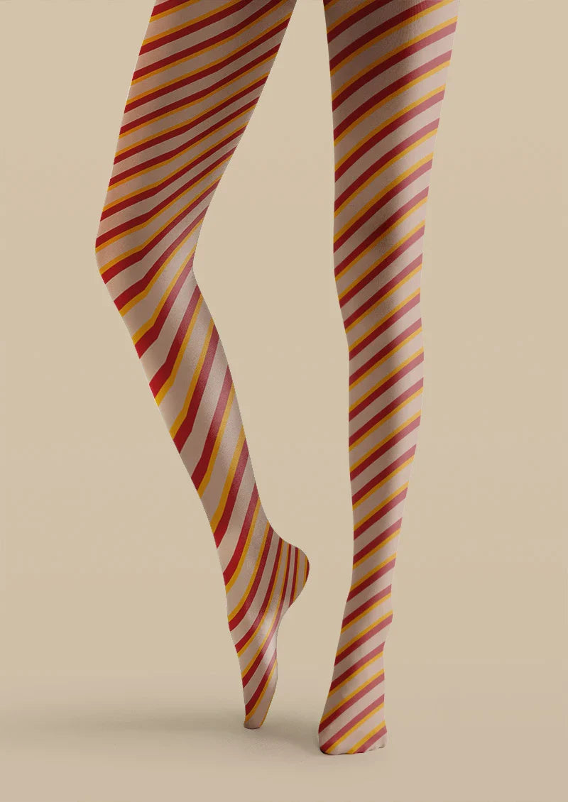 Candy Stripe Tights Hosiery Pantyhose