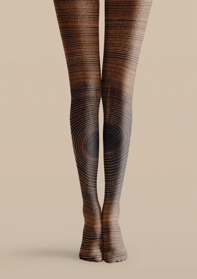 Mocha Lines Tights Hosiery Pantyhose