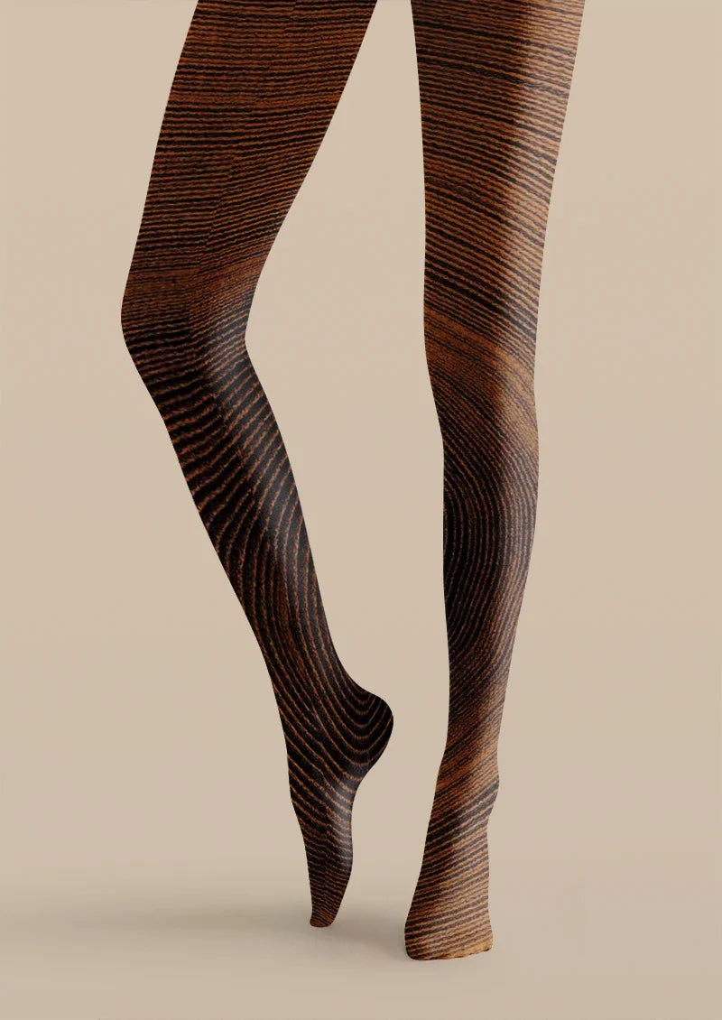 Mocha Lines Tights Hosiery Pantyhose
