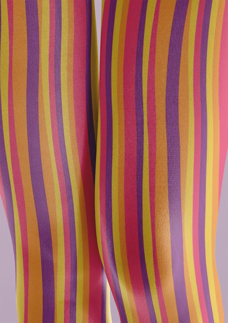 Sunset Rainbow Tights Hosiery Pantyhose