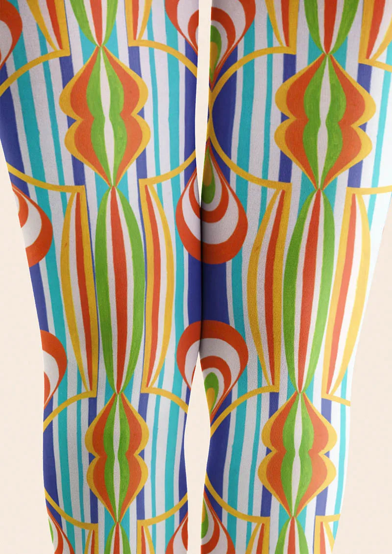 Broken Stripe Tights Hosiery Pantyhose