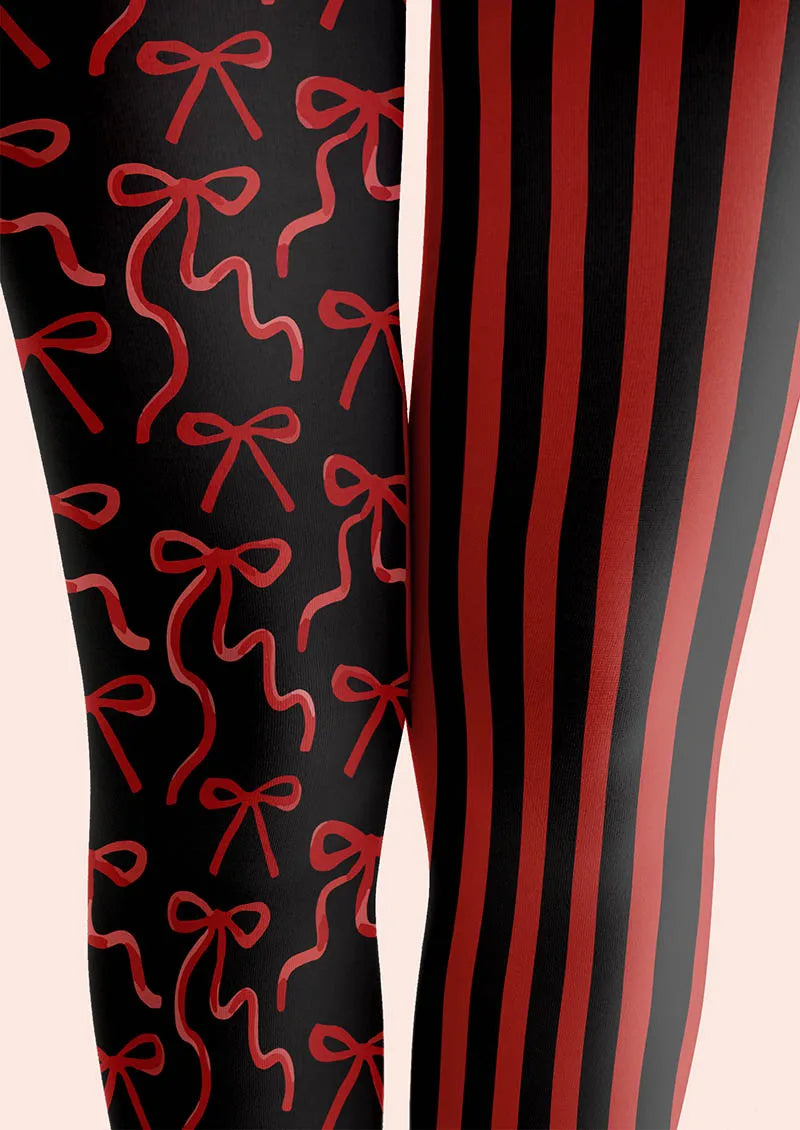 Valentine's Day Dangerous Heart Tights Hosiery Pantyhose