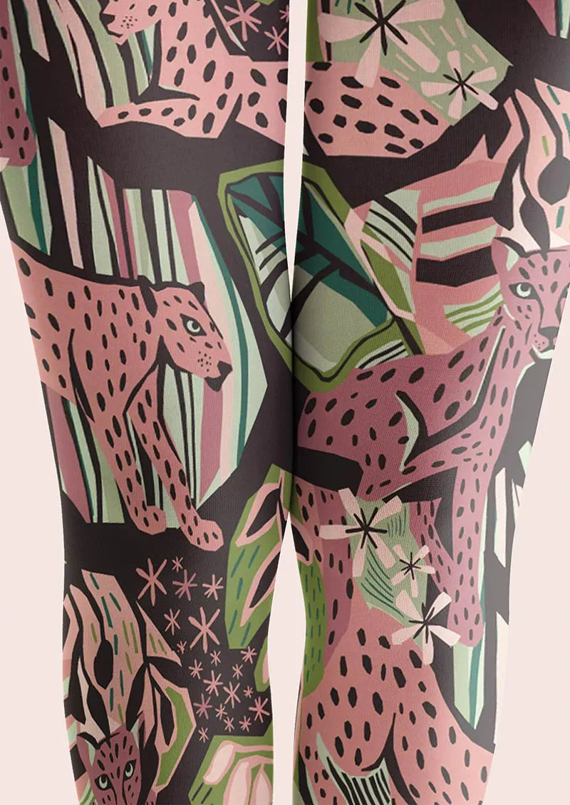Floral pattern Botanical Tattoo Tights Hosiery Pantyhose