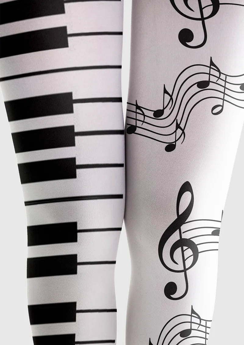 Musical elements Music Lines Tights Hosiery Pantyhose