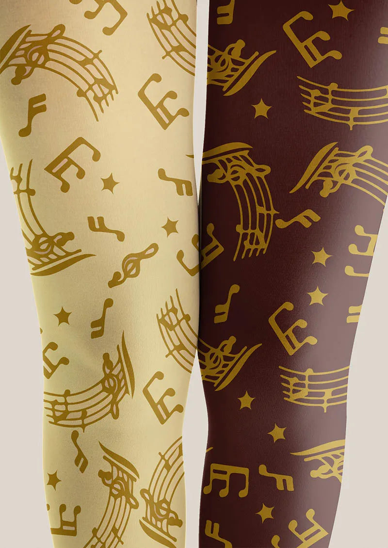Musical elements Golden Melody Tights Hosiery Pantyhose