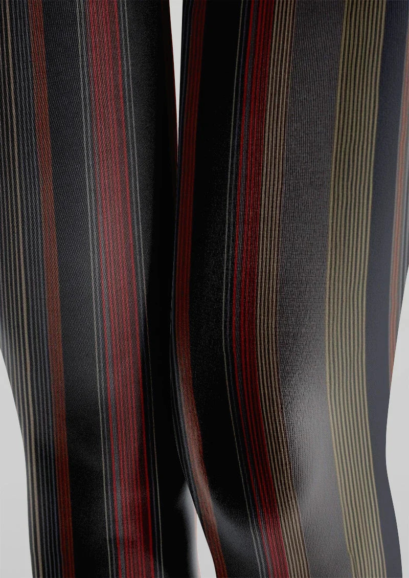 Black Texture Tights Hosiery Pantyhose