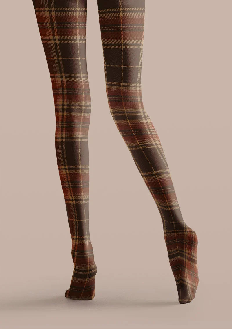 Highland Plaid Tights Hosiery Pantyhose