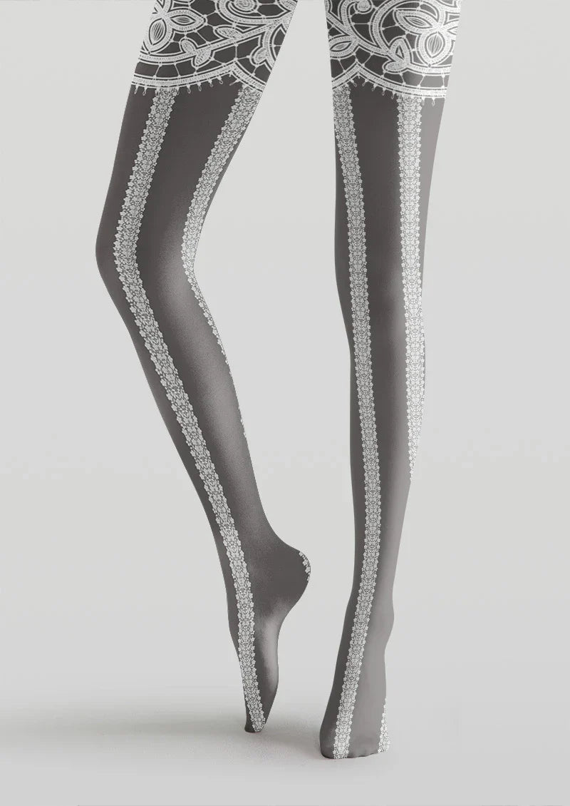 Lace Top Charm Tights Hosiery Pantyhose