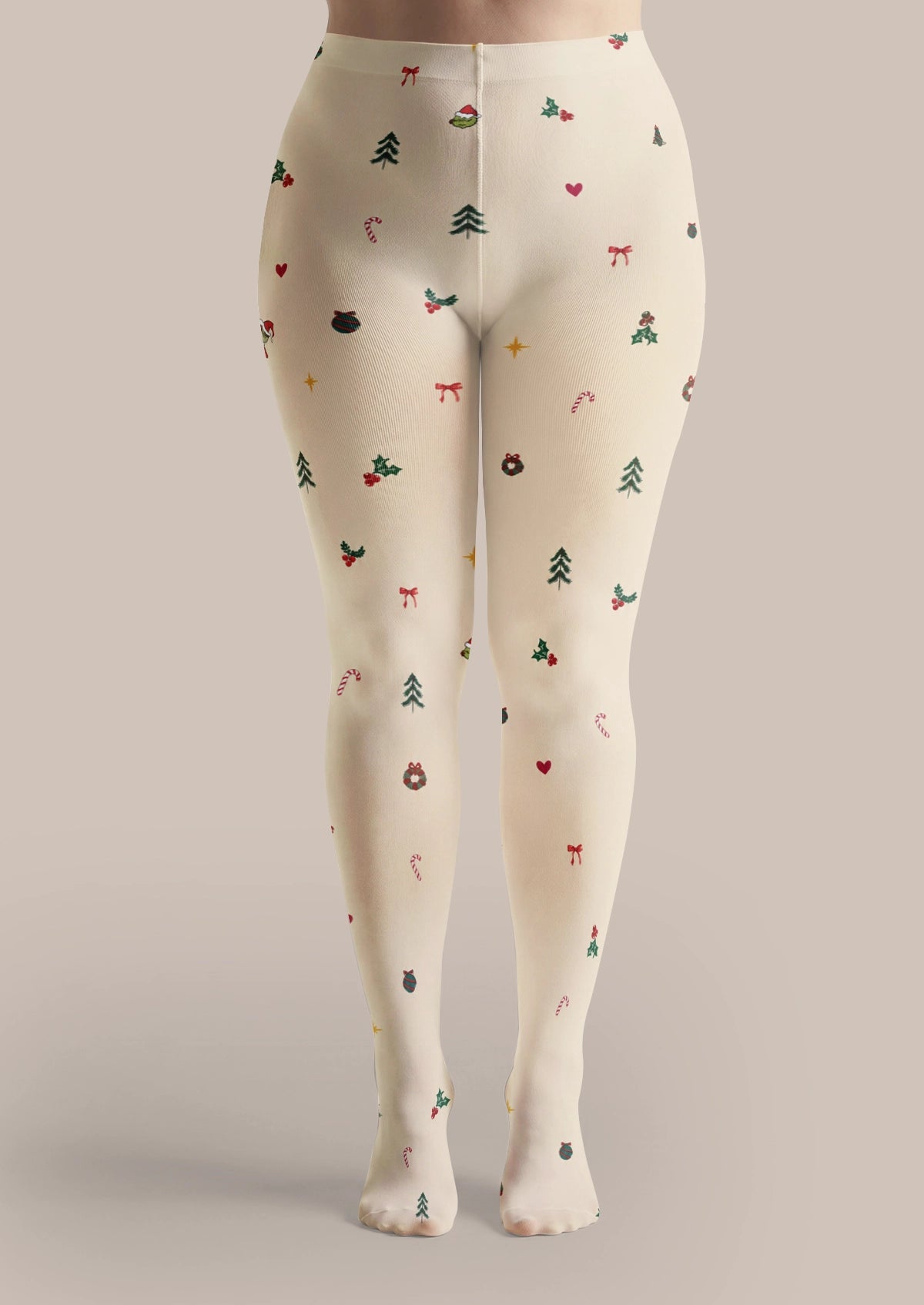 Ivory Christmas Tights