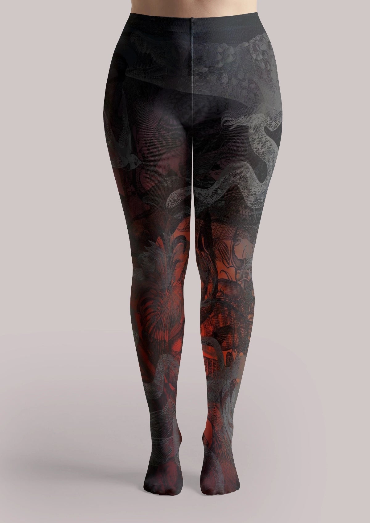 Black Gothic Serpent Tights