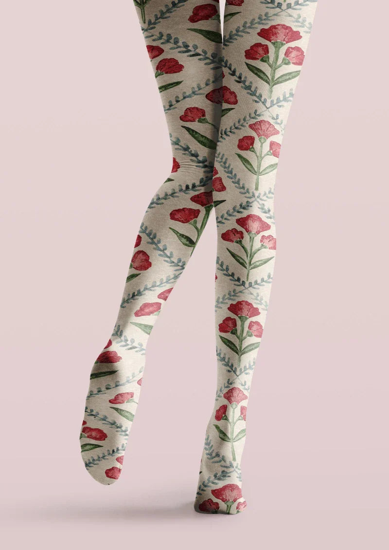 Tulip Meadow Tights Hosiery Pantyhose