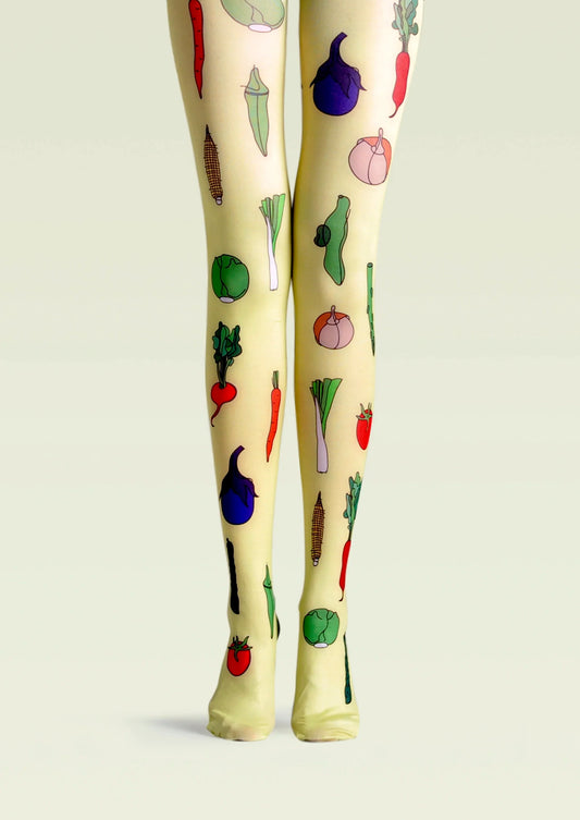 Fun Print Tights Art Pantyhose/Tights [Verdant Farm]