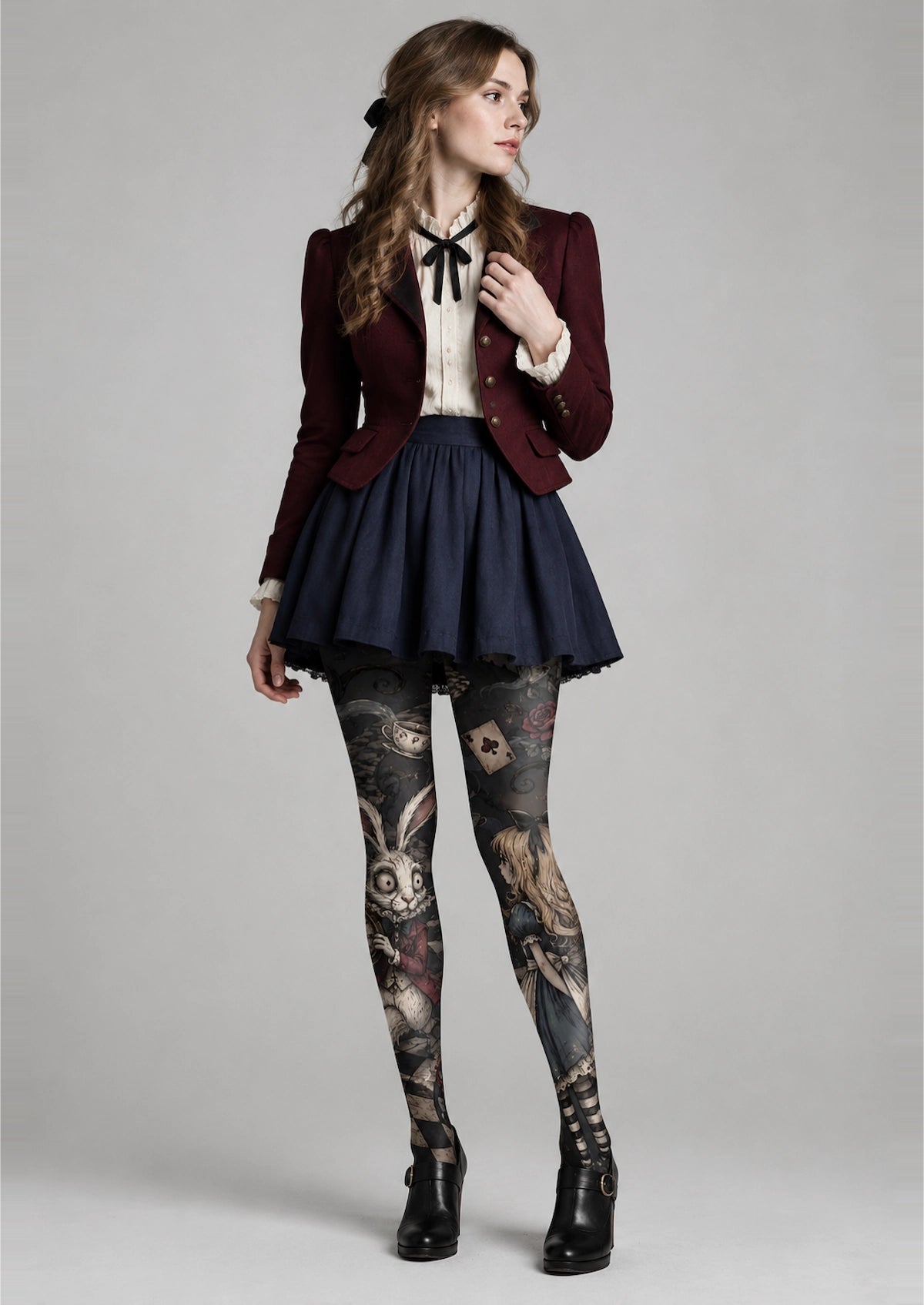 Black Dark Dreamscape Tights