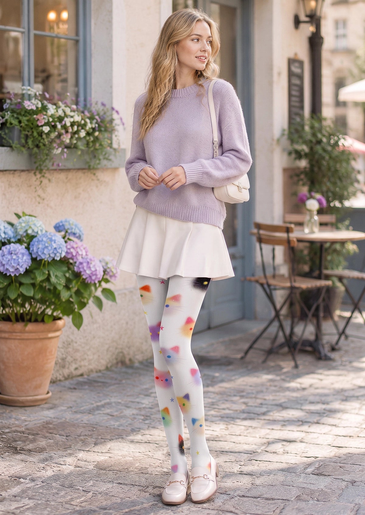 Colorful Kitten Tights