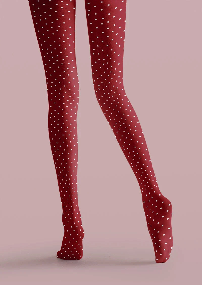 Cherry Dot Tights Hosiery Pantyhose