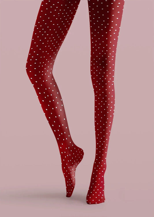 Cherry Dot Tights Hosiery Pantyhose