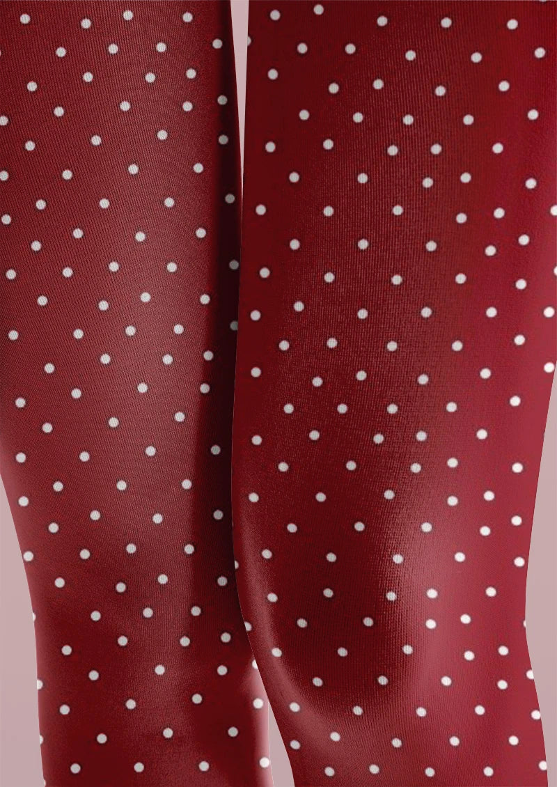Cherry Dot Tights Hosiery Pantyhose