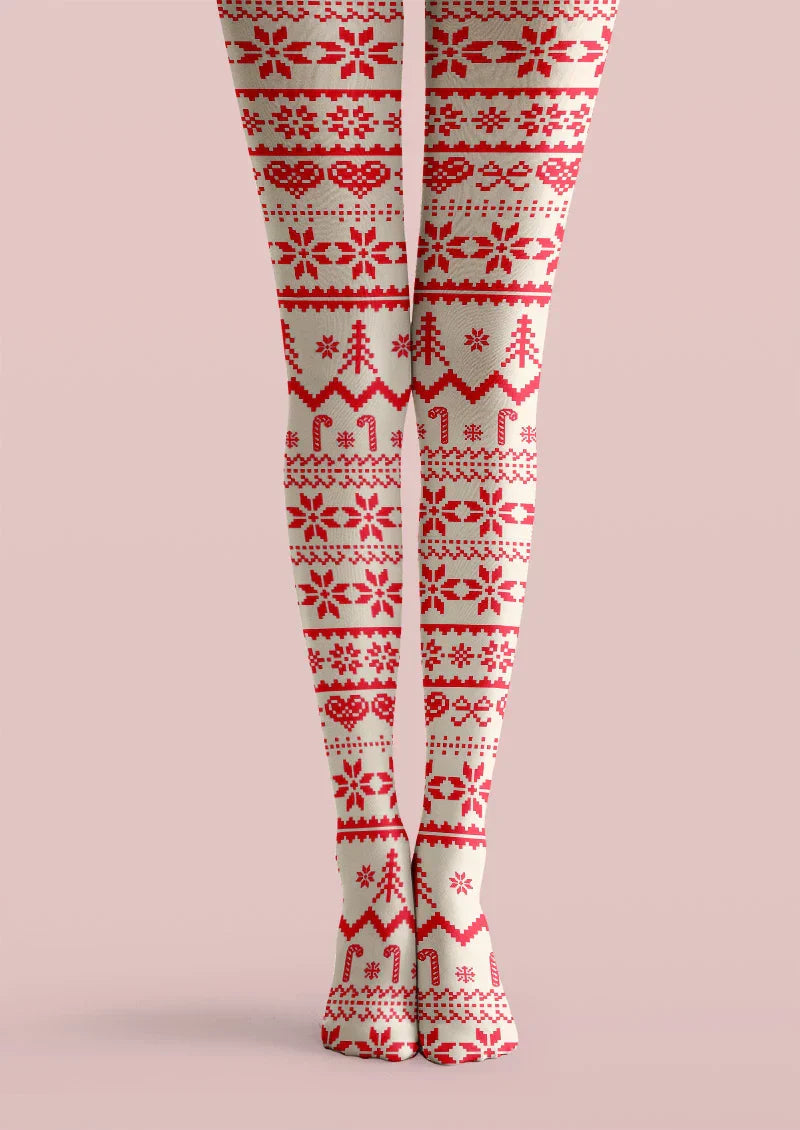 Christmas Nordicknit Tights Hosiery Pantyhose